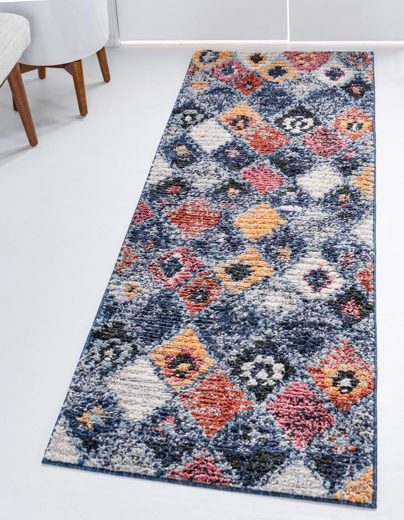 Tangier Treasures Collection Area Rug -  Rabat Runner Blue  lifestyle 31