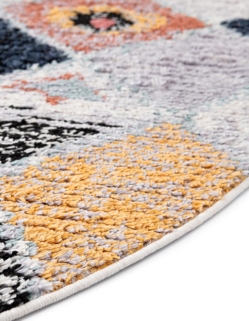 Tangier Treasures Collection Area Rug -  Rabat Round Multi  lifestyle 27