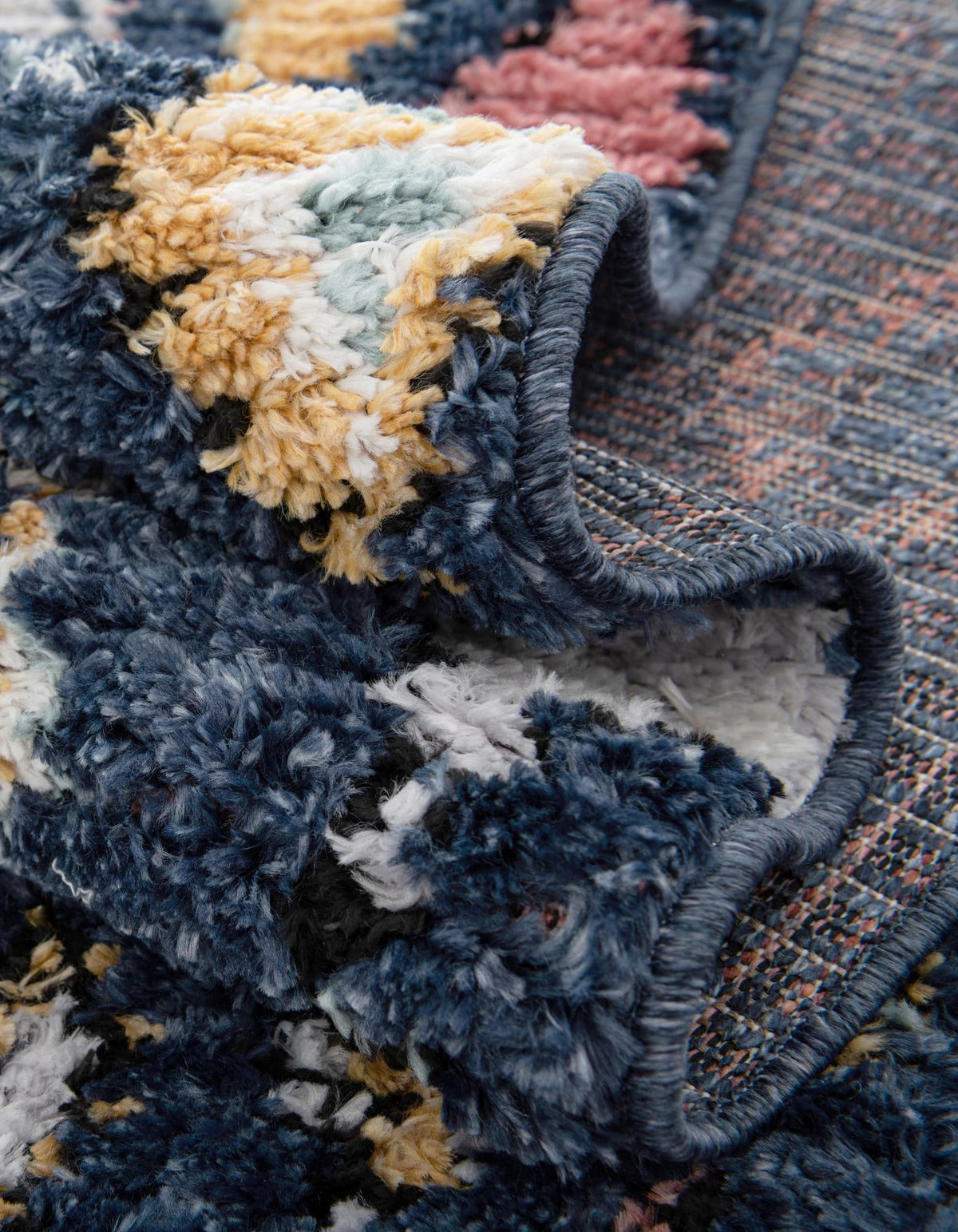 Tangier Treasures Collection Area Rug -  Essaouira Rectangle Navy Blue  lifestyle 25