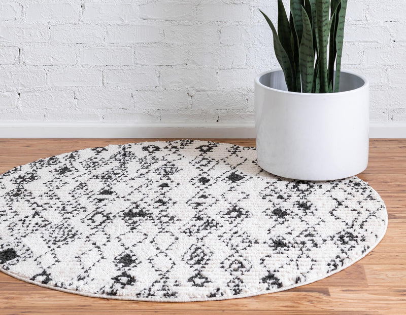 Tangier Treasures Collection Area Rug -  Essaouira Round Ivory  lifestyle 44