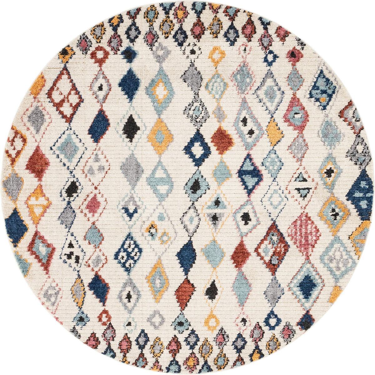 Tangier Treasures Collection Area Rug -  Essaouira Round Multi  lifestyle 34