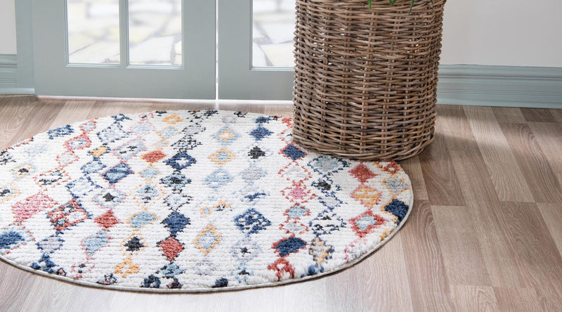Tangier Treasures Collection Area Rug -  Essaouira Round Multi  lifestyle 42