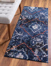 Tangier Treasures Collection Area Rug -  Chefchaouen Runner Navy Blue  lifestyle 47