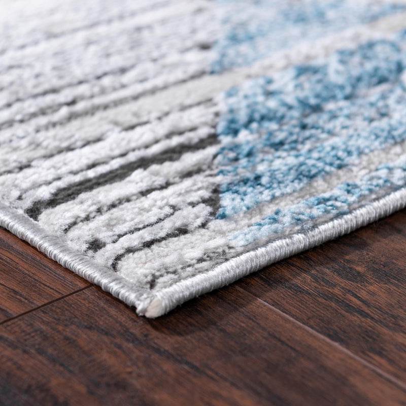 Dresden Elegance Collection Area Rug - Meissen Rectangle Blue  lifestyle 11