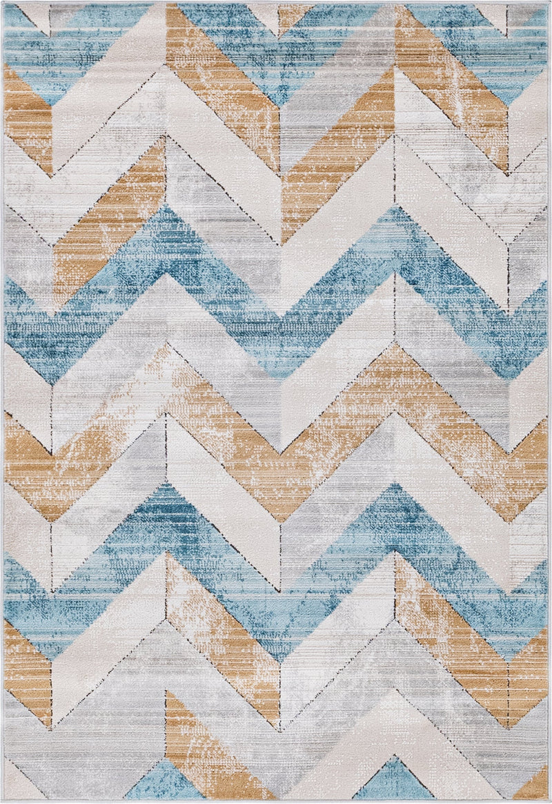Dresden Elegance Collection Area Rug -  Bautzen Rectangle Blue  lifestyle 3