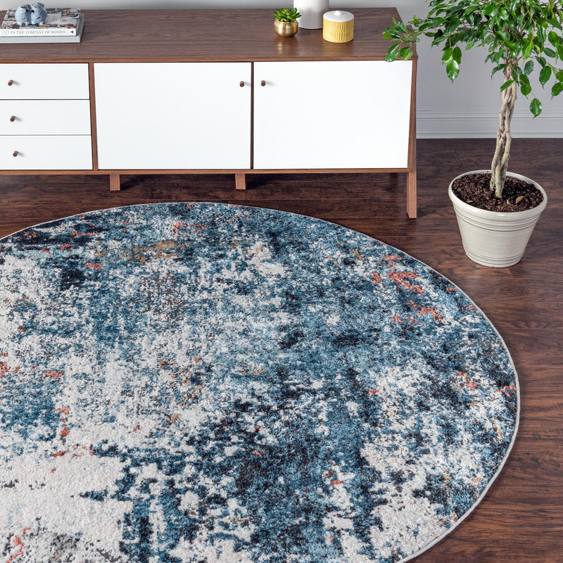 Dresden Elegance Collection Area Rug -  Seiffen Round Multi  lifestyle 13