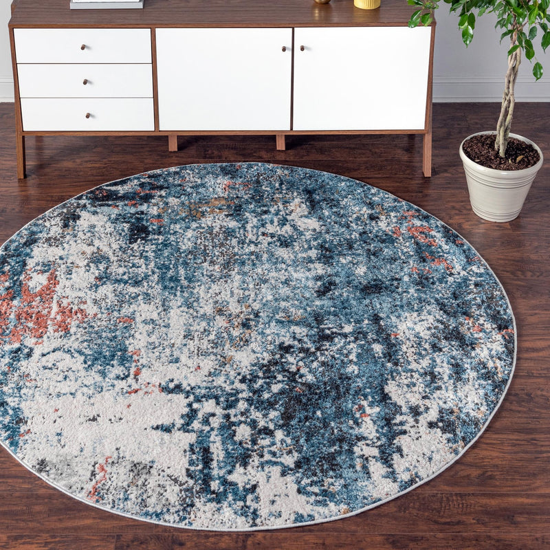 Dresden Elegance Collection Area Rug -  Seiffen Round Multi  lifestyle 15