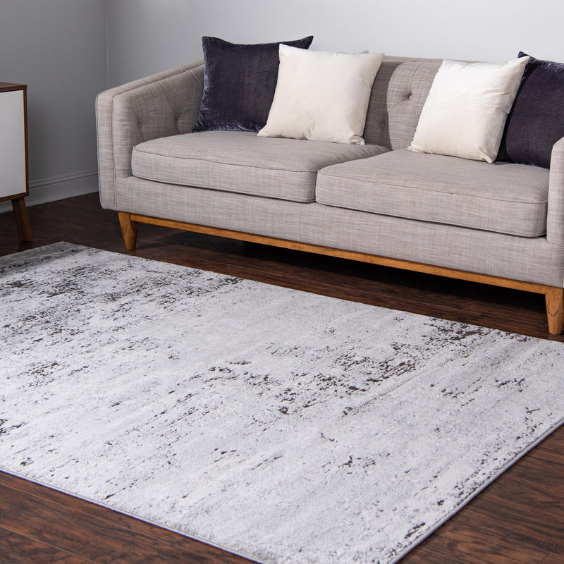 Dresden Elegance Collection Area Rug -  Pirna Rectangle Gray  lifestyle 7