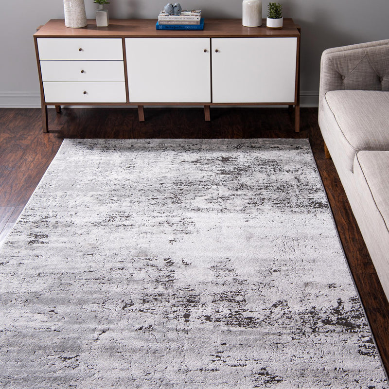 Dresden Elegance Collection Area Rug -  Pirna Rectangle Gray  lifestyle 11