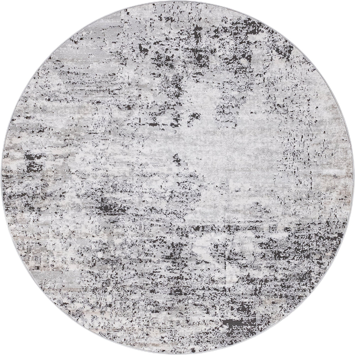 Dresden Elegance Collection Area Rug -  Pirna Round Gray  lifestyle 62
