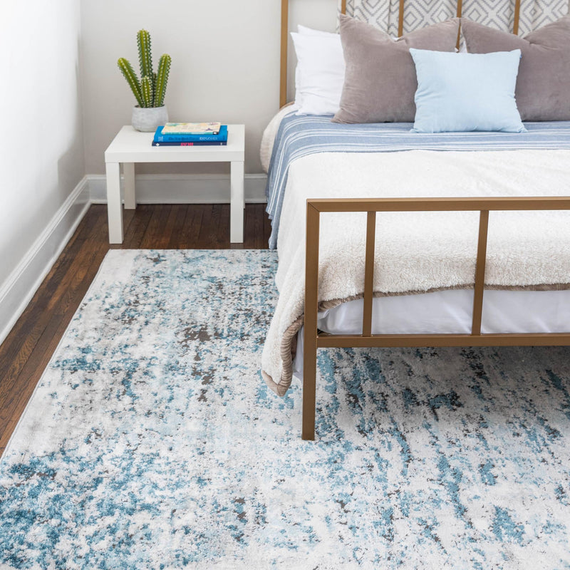 Dresden Elegance Collection Area Rug -  Pirna Rectangle Blue  lifestyle 39