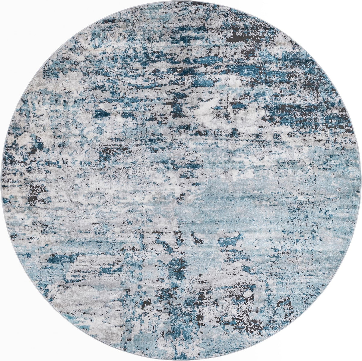 Dresden Elegance Collection Area Rug -  Pirna Round Blue  lifestyle 82