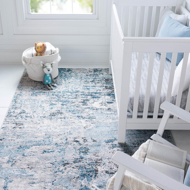 Dresden Elegance Collection Area Rug -  Pirna Rectangle Blue  lifestyle 9