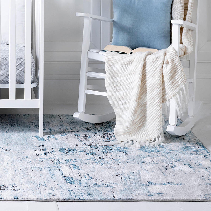 Dresden Elegance Collection Area Rug -  Pirna Rectangle Blue  lifestyle 13