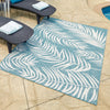 Garden Terrace Escape Collection Area Rug - Verdure (Light Aqua) Rectangle Light Aqua  lifestyle 18