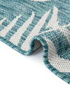 Seaside Blooms Collection Area Rug - Verdure (Light Aqua) Square Light Aqua  lifestyle 60