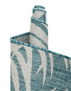 Seaside Blooms Collection Area Rug - Verdure (Light Aqua) Square Light Aqua  lifestyle 61