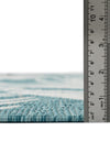 Seaside Blooms Collection Area Rug - Verdure (Light Aqua) Square Light Aqua  lifestyle 63