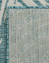 Seaside Blooms Collection Area Rug - Verdure (Light Aqua) Square Light Aqua  lifestyle 64