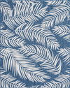 Garden Terrace Escape Collection Area Rug - Verdure (Blue) Rectangle Blue Main