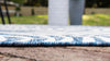 Seaside Blooms Collection Area Rug - Verdure (Blue) Rectangle Blue  lifestyle 5