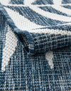 Seaside Blooms Collection Area Rug - Verdure (Blue) Rectangle Blue  lifestyle 6