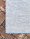 Seaside Blooms Collection Area Rug - Verdure (Blue) Rectangle Blue  lifestyle 10