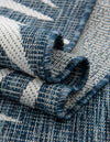 Seaside Blooms Collection Area Rug - Verdure (Blue) Rectangle Blue  lifestyle 28