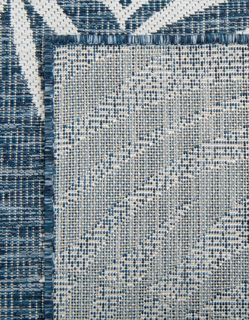 Seaside Blooms Collection Area Rug - Verdure (Blue) Rectangle Blue  lifestyle 31