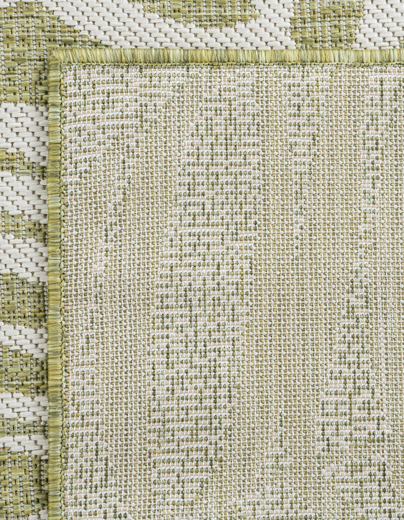Seaside Blooms Collection Area Rug - Verdure (Green) Rectangle Green  lifestyle 8