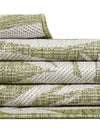 Seaside Blooms Collection Area Rug - Verdure (Green) Rectangle Green  lifestyle 31