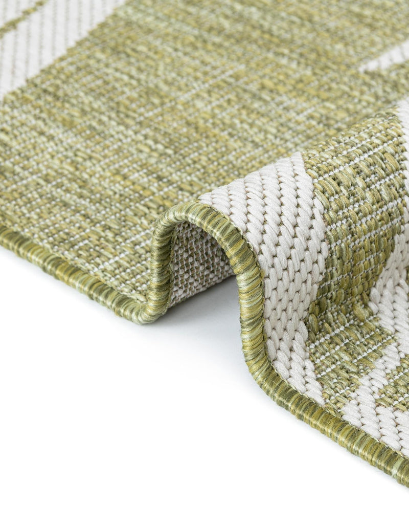 Seaside Blooms Collection Area Rug - Verdure (Green) Rectangle Green  lifestyle 33