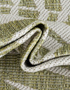 Seaside Blooms Collection Area Rug - Verdure (Green) Rectangle Green  lifestyle 35