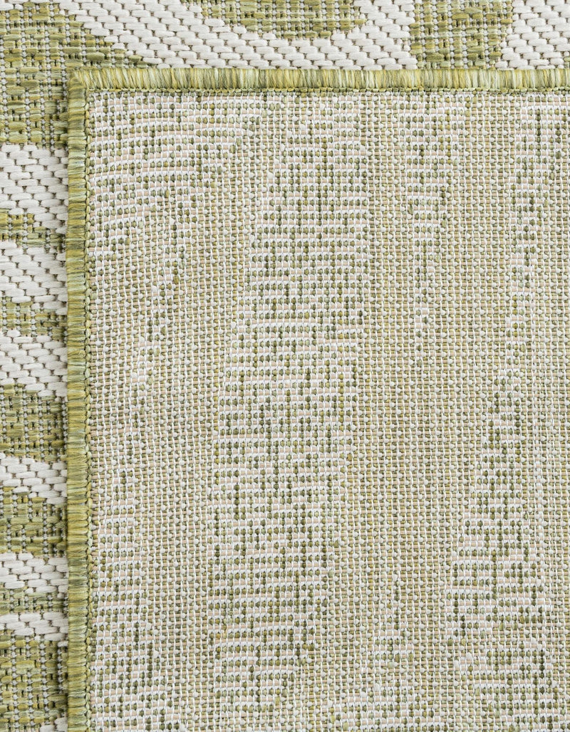 Seaside Blooms Collection Area Rug - Verdure (Green) Rectangle Green  lifestyle 37