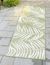 Garden Terrace Escape Collection Area Rug - Verdure (Green) Runner Green  lifestyle 0