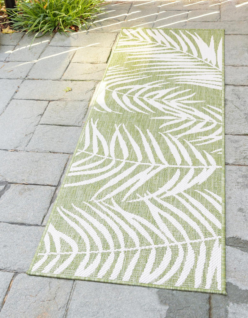 Garden Terrace Escape Collection Area Rug - Verdure (Green) Runner Green  lifestyle 0