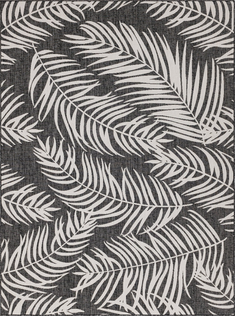 Garden Terrace Escape Collection Area Rug - Verdure (Charcoal) Rectangle Charcoal Main