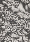 Seaside Blooms Collection Area Rug - Verdure (Charcoal) Rectangle Charcoal Gray  lifestyle 2
