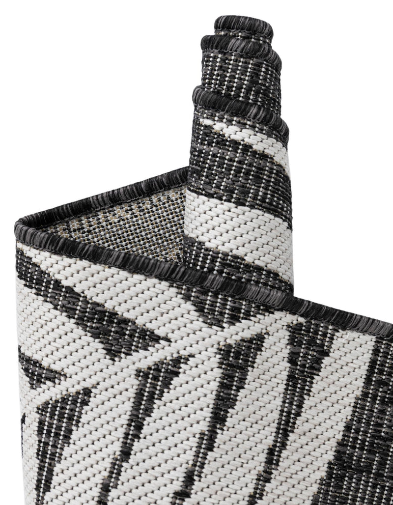 Garden Terrace Escape Collection Area Rug - Verdure (Charcoal) Rectangle Charcoal  lifestyle 22