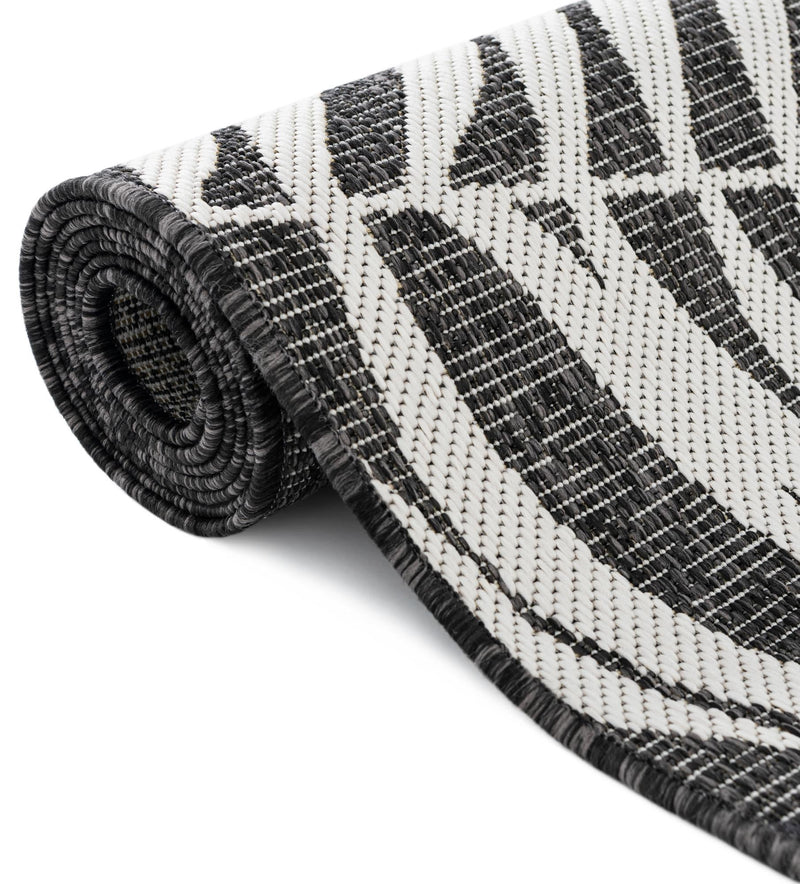 Garden Terrace Escape Collection Area Rug - Verdure (Charcoal) Rectangle Charcoal  lifestyle 24