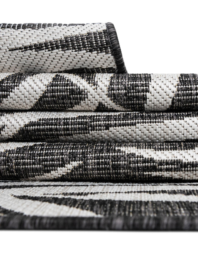 Garden Terrace Escape Collection Area Rug - Verdure (Charcoal) Rectangle Charcoal  lifestyle 29