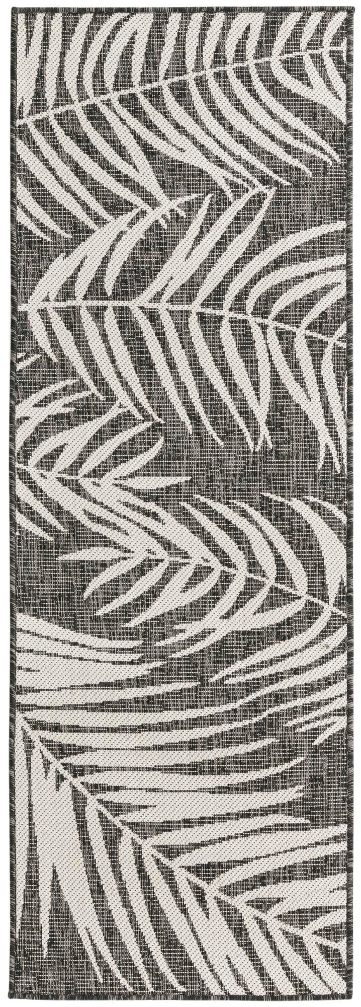 Garden Terrace Escape Collection Area Rug - Verdure (Charcoal) Runner Charcoal Main