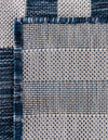 Seaside Stripes Collection Area Rug - Cabana (Blue) Rectangle Blue  lifestyle 9