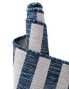 Patio Stripe Harmony Collection Area Rug - Cabana (Blue) Round Blue  lifestyle 19