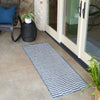 Patio Stripe Harmony Collection Area Rug - Cabana (Blue) Runner Blue  lifestyle 22
