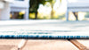 Seaside Stripes Collection Area Rug - Cabana (Light Aqua) Rectangle Light Aqua  lifestyle 9