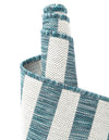Patio Stripe Harmony Collection Area Rug - Cabana (Light Aqua) Round Light Aqua  lifestyle 24