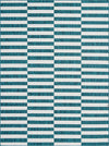 Patio Stripe Harmony Collection Area Rug - Cabana (Teal) Rectangle Teal Main
