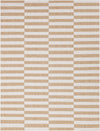 Patio Stripe Harmony Collection Area Rug - Cabana (Taupe) Rectangle Taupe Main