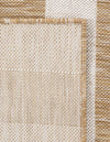 Seaside Stripes Collection Area Rug - Cabana (Taupe) Rectangle Taupe  lifestyle 54